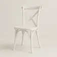 Silla crossback blanca de renta en punta cana