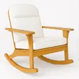 Mecedora estilo Adirondack con cojines para renta en Punta Cana 