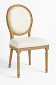 Silla Luis XV color madera para renta en punta cana