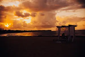 Sorpresa en playa privada