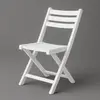 White plastic folding chair for rent in Punta Cana