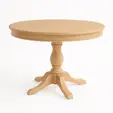 Mesa pedestal redonda para renta en Punta Cana 
