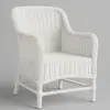 White wicker chair for rent in Punta Cana