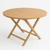 Round wooden folding table for rent in Punta Cana 