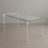 Transparent acrylic table for rent in Punta Cana