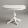  White Round Pedestal Table for rent in Punta Cana 