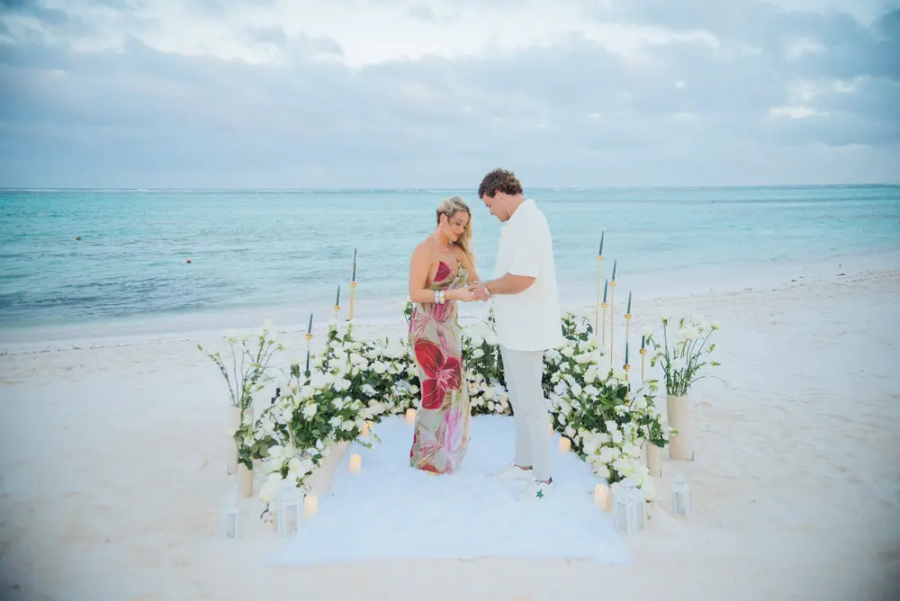 Propuesta Romántica en la Playa de Punta Cana