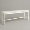 White panel table for rent in Punta Cana 