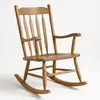 Classic Wooden Rocking Chair with Slat Back for rent in Punta Cana 