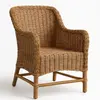 Wicker chair in wood tone  for rent in Punta Cana