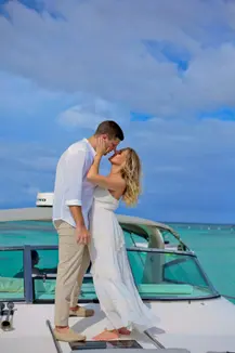 Sunset Proposal at Sea