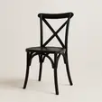 Silla crossback  negra de renta en punta cana