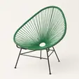 Silla Acapulco verde para renta en punta cana