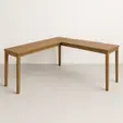 Mesa en forma de L para renta en Punta Cana