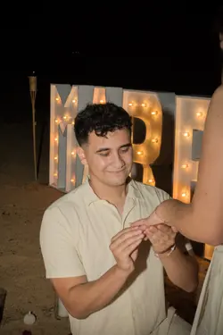 Propuesta Romántica Nocturna en la Playa de Punta Cana