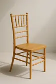 Silla tiffany color madera para renta en punta cana
