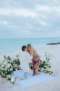 Intimate Engagement Moment in Punta Cana