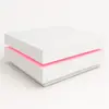 Mesa blanca con luz led para renta en Punta Cana 