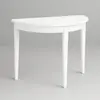 White Half-Moon Table for rent in Punta Cana