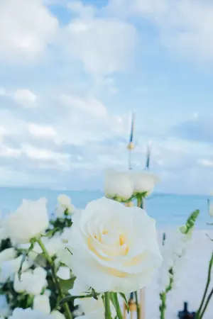 Seaside Engagement with Romantic Setup