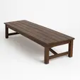 Mesa de picnic bajita para renta en Punta Cana