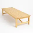 Mesa de picnic bajita para renta en Punta Cana