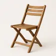 Silla plegable de madera para renta en punta cana