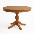 Mesa pedestal redonda para renta en Punta Cana 
