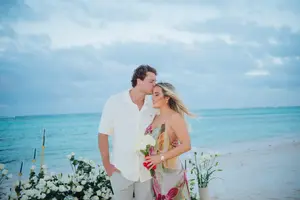 Tropical Engagement on a Secluded Beach