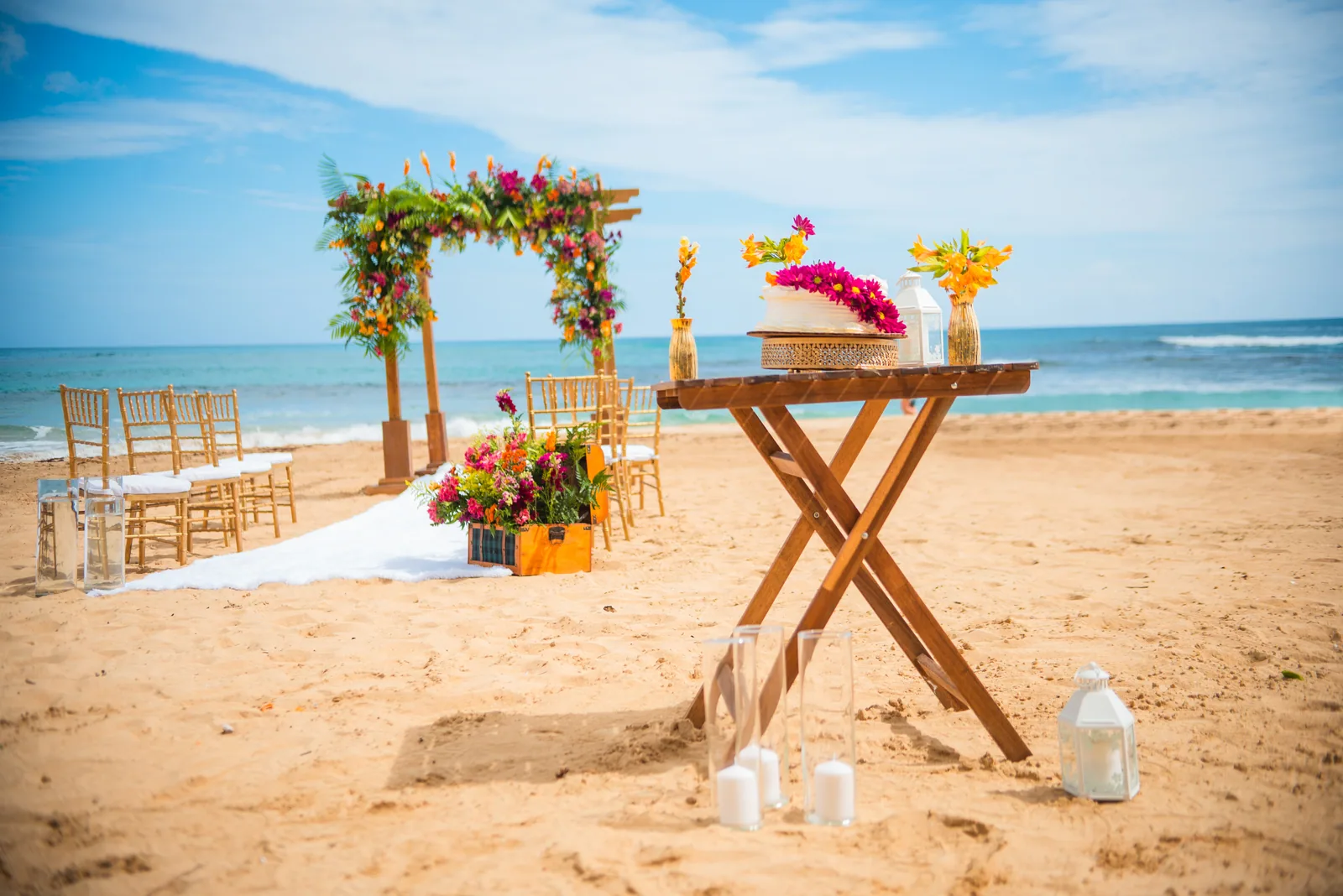 Real Punta Cana elopement wedding décor by Sertuin Events 4
